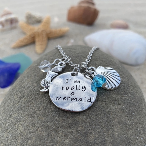 I'm Really A Mermaid Necklace - Picture 3 of 9